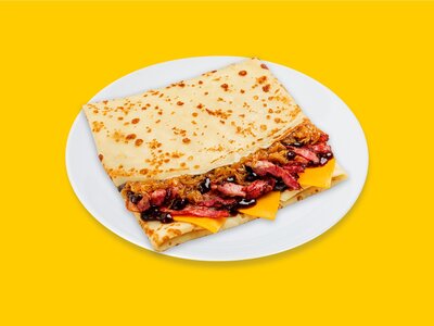 С беконом и сыром чеддер