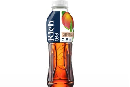 Черный чай Rich с персиком