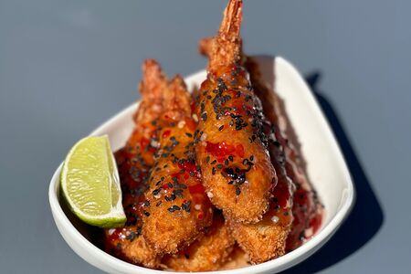 Тигровые креветки в панировке