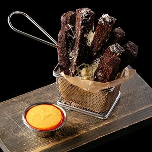 Ржаные гренки с пармезаном