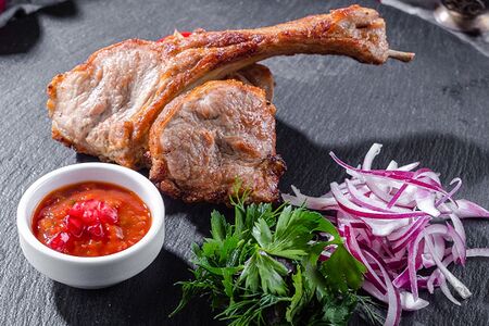 Шашлык из телячьей корейки