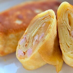 Блинчики с ветчиной и сыром