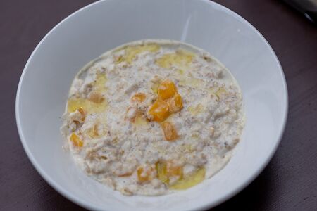 Каша овсяная с тыквой 