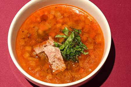 Суп с нутом и чечевицей