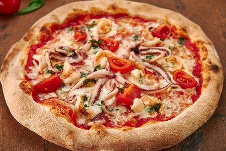 Пицца с морепродуктами