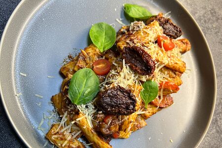 Тортильони с говядиной