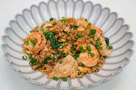 Жареный рис с морепродуктами