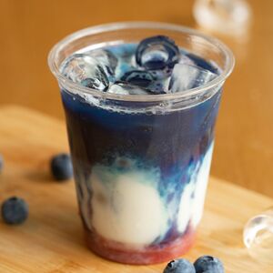 Банановый анчан с клубникой