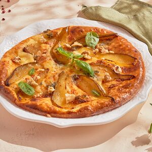 Пеновани с грушей и горгонзолой