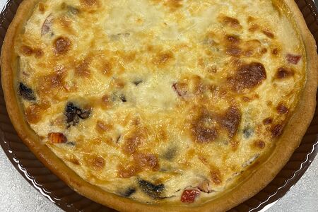 Пирог Киш с курицей большой