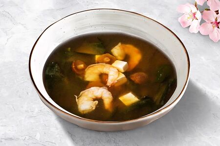 Мисо-суп с креветками