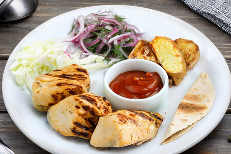 Шашлык из куриной грудки 