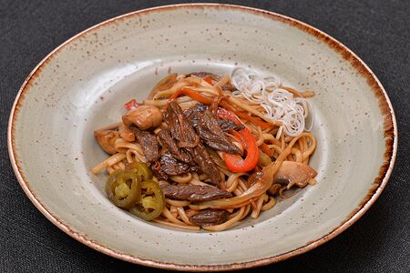 Удон с говядиной