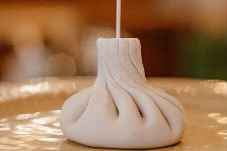 Хинкали с картофелем и беконом