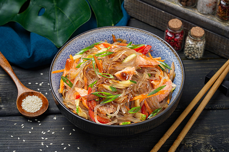 Харусаме с копченостями