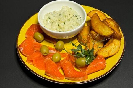 Сёмга с картофелем