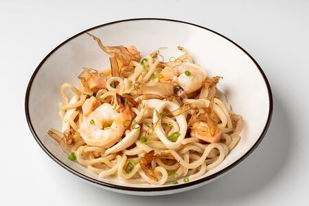 Сливочная паста с морепродуктами