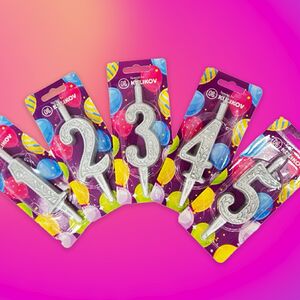 Свеча Цифры (серебро)