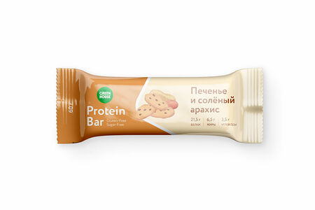 Батончик протеиновый Печенье и соленый арахис