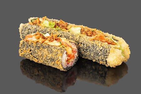 Ролл-дог с лососем