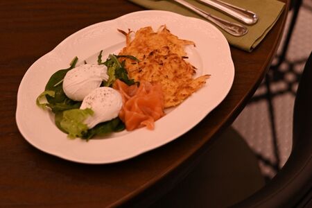 Драники с лососем