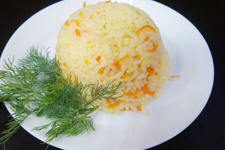 Рис с морковью