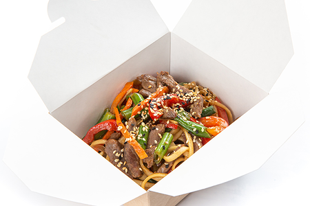 Удон с говядиной