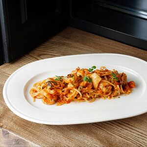 Спагетти с морепродуктами