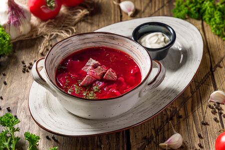 Борщ с говядиной