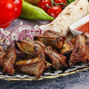 Шашлык из бараньих семечек