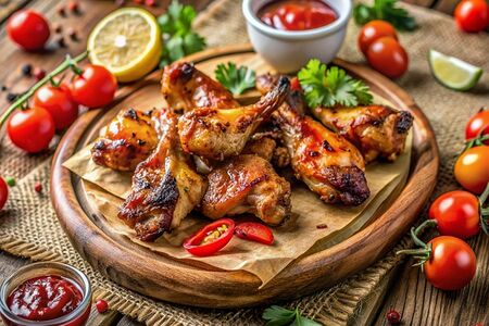 Шашлык из куриных крыльев