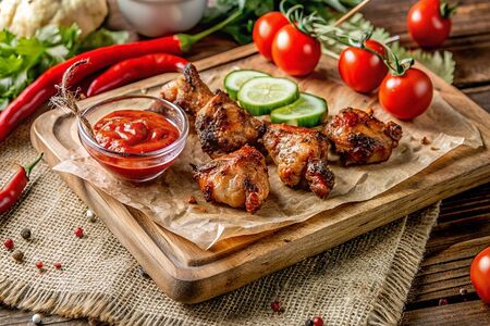 Шашлык из куриного филе