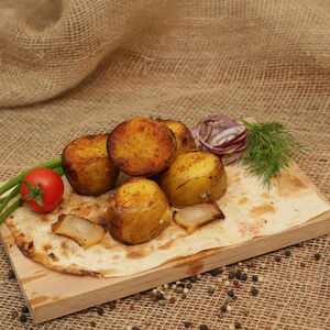 Картофель с салом