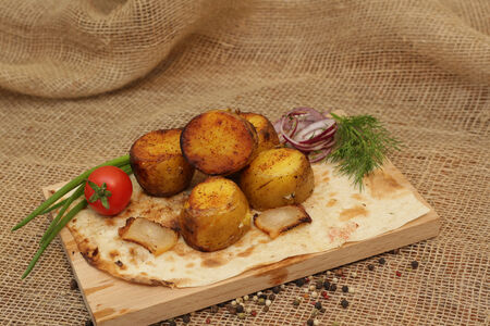 Картофель с салом