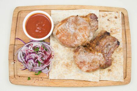 Шашлык из свинины, корейка