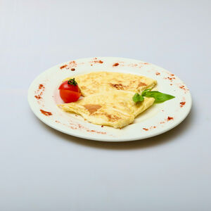 Омлет с нежным сыром 