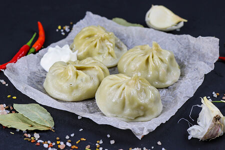 Манты с курицей и картофелем