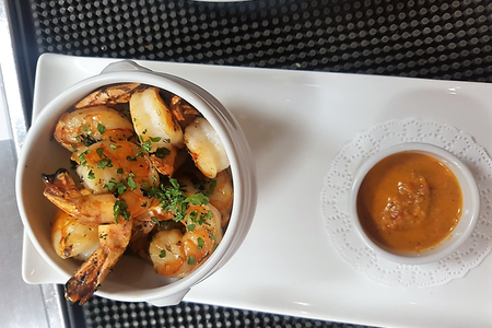 Жареные креветки