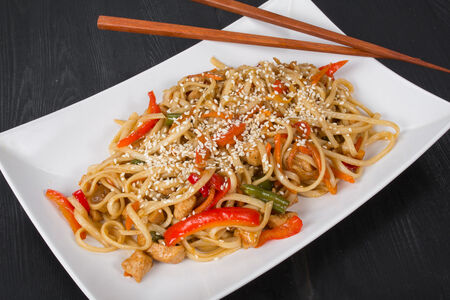 Лапша с курицей