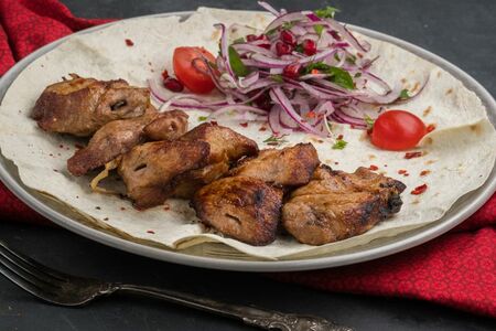 Шашлык из cвинoй шейки