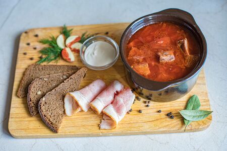 Борщ с говядиной