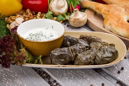 Долма по-авлабарски с мацони