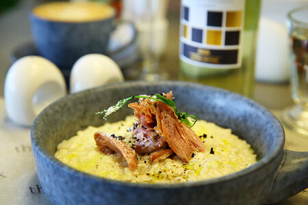 Ризотто с копченой уткой