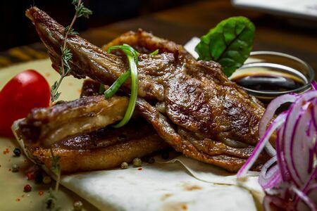 Шашлык из бараньей корейки