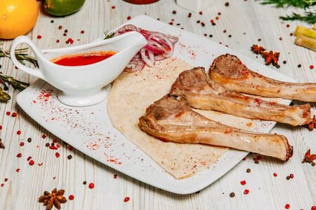 Шашлык из бараньей корейки