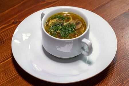 Лапша с курицей и грибами