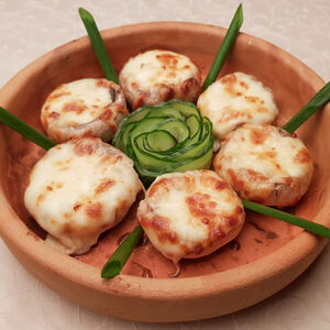 Запеченные шампиньоны