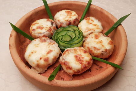 Запеченные шампиньоны