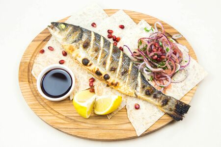 Сибас на углях