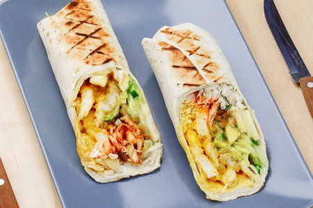 Шаверма карри с курицей и яблоками